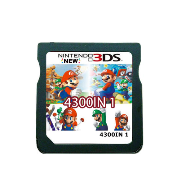 3DS NDS Game Cartridge: 208-i-1 kombinationskort, NDS Multi-Game Cartridge med 482 IN1, 510 och 4300 spel 4300 IN 1