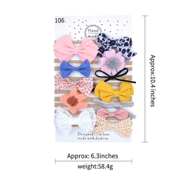 12-pack R Baby-pannband One Size Babyflicka