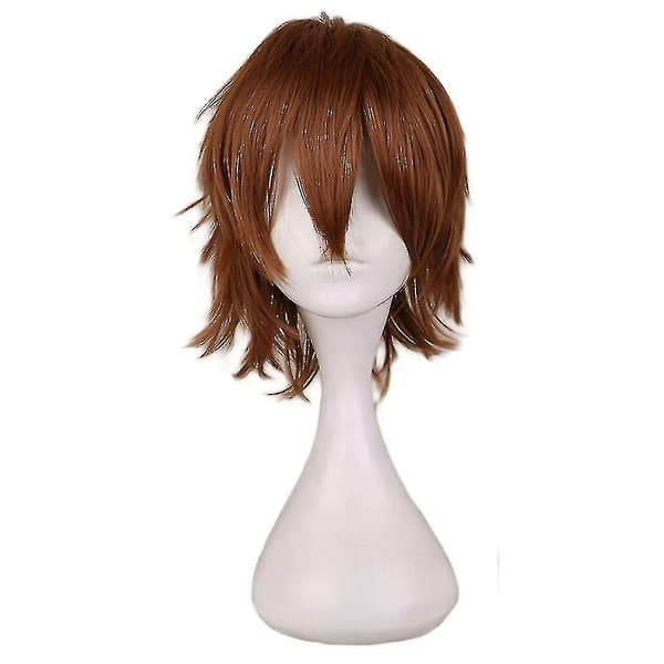Trendy kort lige cosplay-paryk til kvinder, CJY lysebrun light brown
