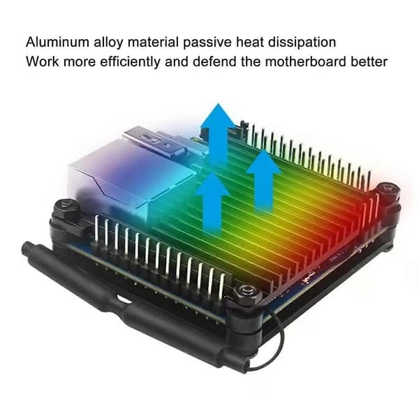 Aluminiumfodral för Orange Pi Zero 3, Passiv Kylning, Exakta Utskärningar