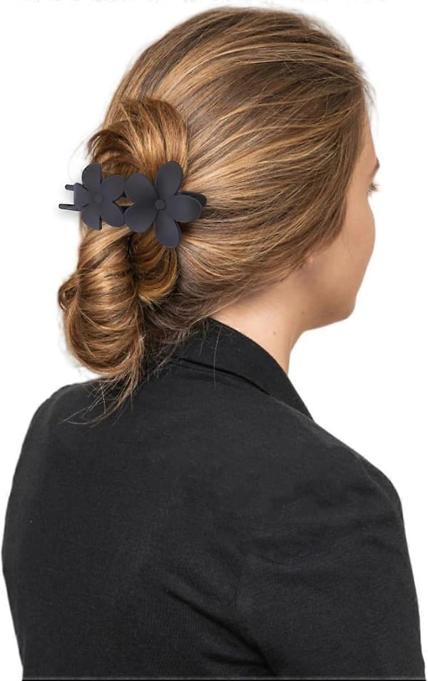 Hårklemmer til kvinder piger Hårklemme til damer Hjemstyling Tilbehør Mørke Sorte Hårspænder