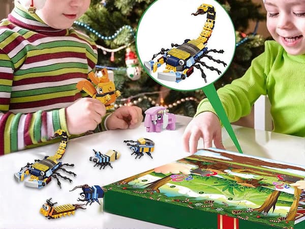 Julekalender med insekter - Byggeklodser til børn - Nedtælling til jul