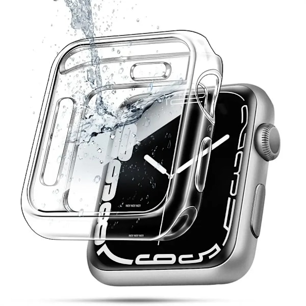 TPU-kotelo Apple Watch Series 9 8 7 6 5 4 3 SE 41 mm 45 mm 42-44 mm-40 mm -kelloille, näytönsuoja, lisätarvikkeet Apple Watch -rannekkeelle, läpinäkyvä Transparent 1 42mm Series 3 2 1