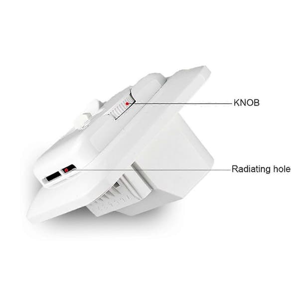 M5 Mekanisk Rumstermostat Golvvärmetermostat med Extern Sensor 16A 220V Vit