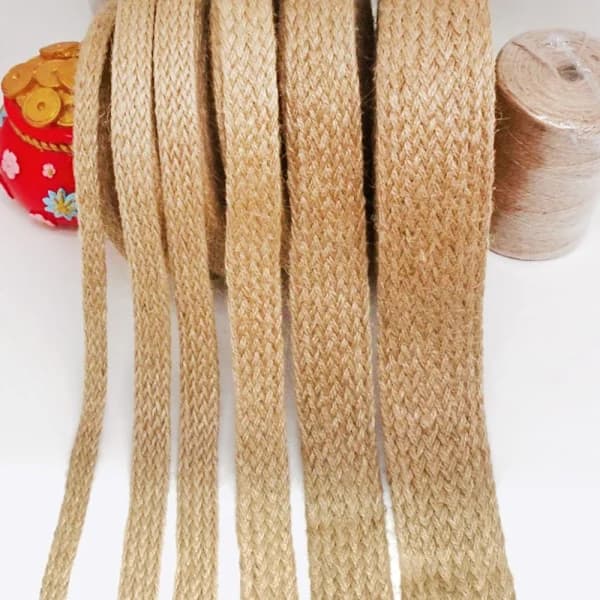Flätat säckbandsrep Jute-rep 3CM 3cm