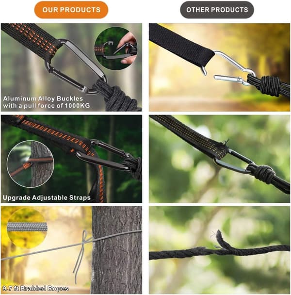 Hammock with Mosquito Net, Double Camping Hammock, Mosquito Net,