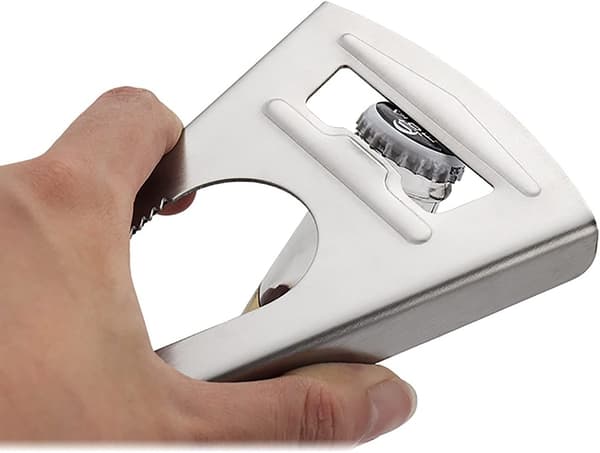 Boksåpner for hånd, boksåpner for glass, rustfritt stål, trekantet boksåpner