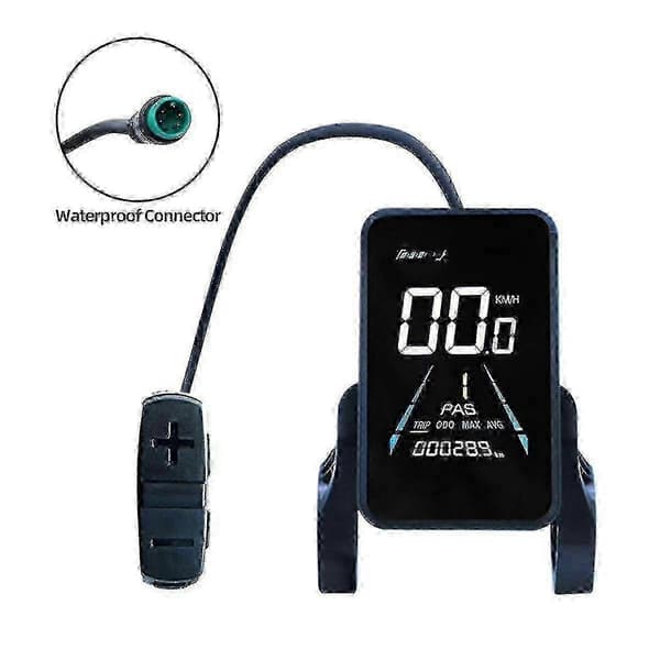 For elsykkeldisplay 36V-72V Vanntett LCD-display NC-81F Elsykkelpanel Instrumentpanel, Vanntett