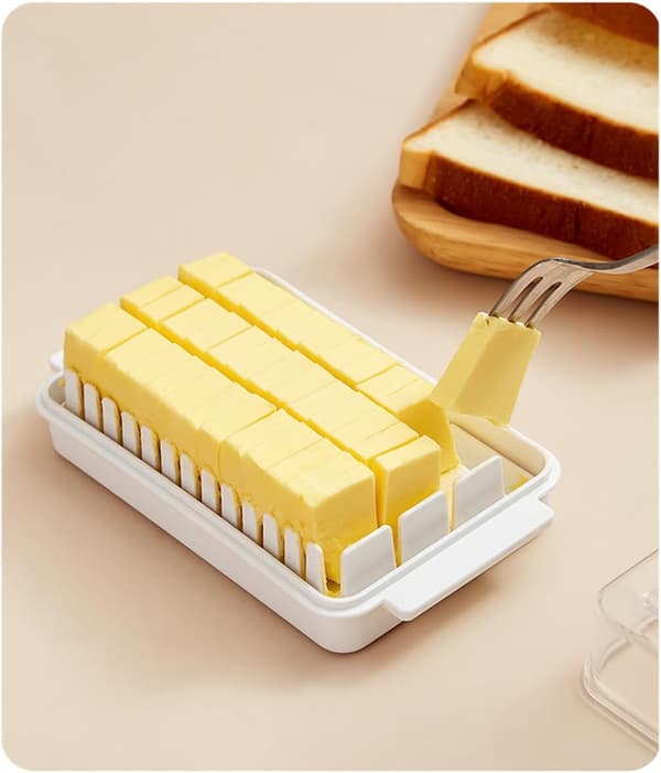 Butter Dish with Lid, Butter Container and Storage Box for Countertop (Small Size)