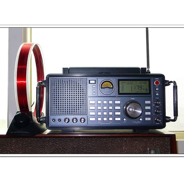 AN-200 Justerbar AM/MW Loop Gain Radioantenn Inget Batteri Behövs