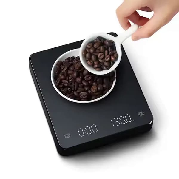 Højpræcisions Digital Kaffevægt med Timer og LED-Display til Præcis Brygning 313