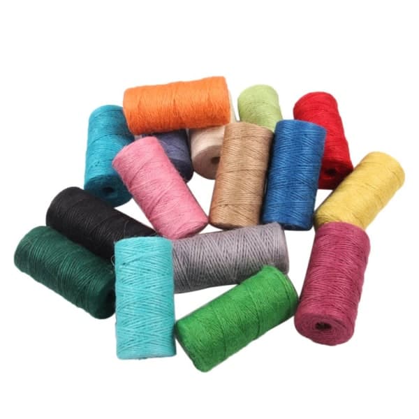 100m Jute Twine 2mm String DIY Crafts Gift Wrapping Yarn Rope Natural