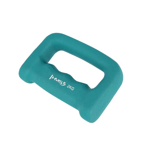 Turkos neopren-dippad hantel 2,0 kg
