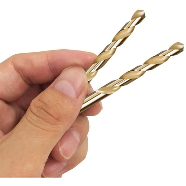 Sæt med 3 M35 kobolt-spiralbor 2,5 mm - Til rustfrit stål, metaller og hård plast