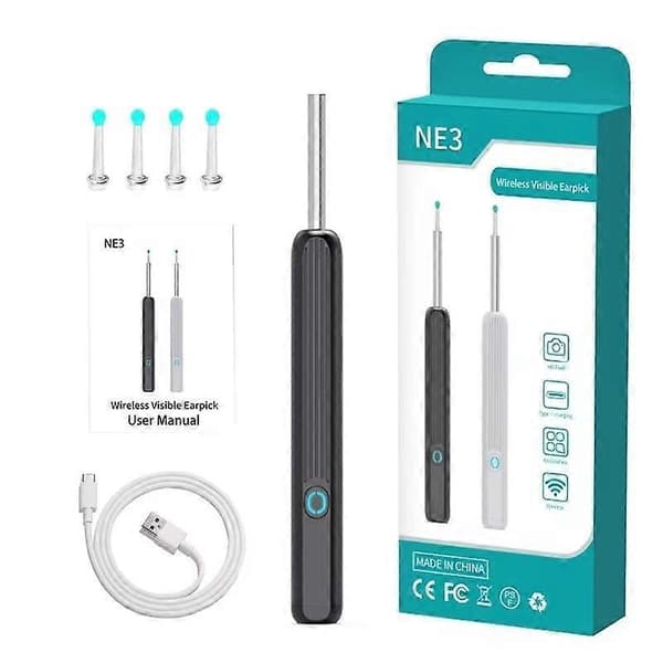 Wireless Smart Visual Ear Cleaner USB WiFi Otoscope TW1 Earwax Removal Tool Set with Camera Ear Endoscope HD 1080P for iPhone iPad Android db