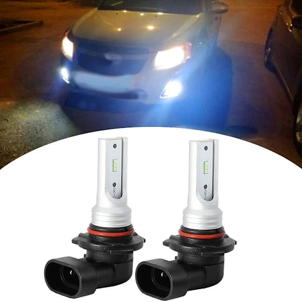 [PL】2 st 9005 HB3 72W 8000K Ice Blue LED Car Lamp Front Fog Light Bulb with Decoding DC 12V-24V
