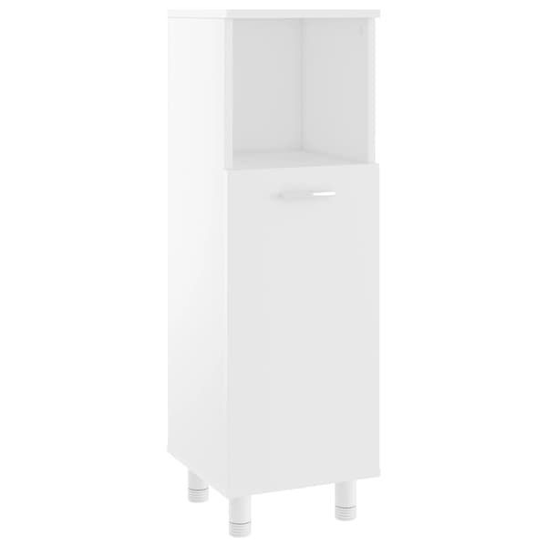 vidaXL Badeskap hvit 30x30x95 cm konstruert tre Vit white