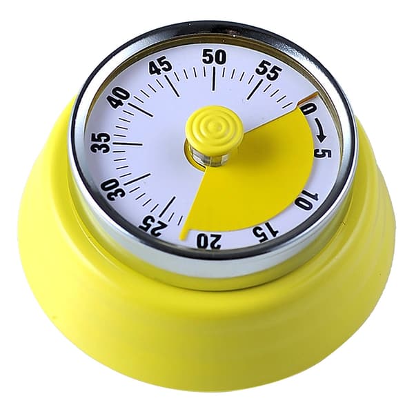 Mekanisk køkkentimer i rustfrit stål, påmindelse til bagning, tidsstyring