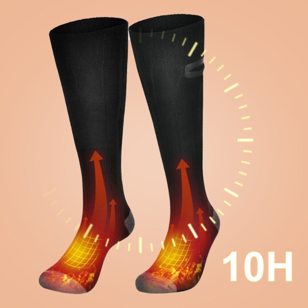 Oppvarmede sokker For Herre Dame,Unisex Elektriske Varmesokker Fot Vintervarmer Sokk