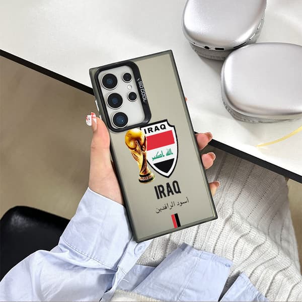 World Cup Theme Phone Case - Suitable for Samsung S25 Phone Case, Creative Silver Frame Soft Protective Case Samsung S25 Samsung S25