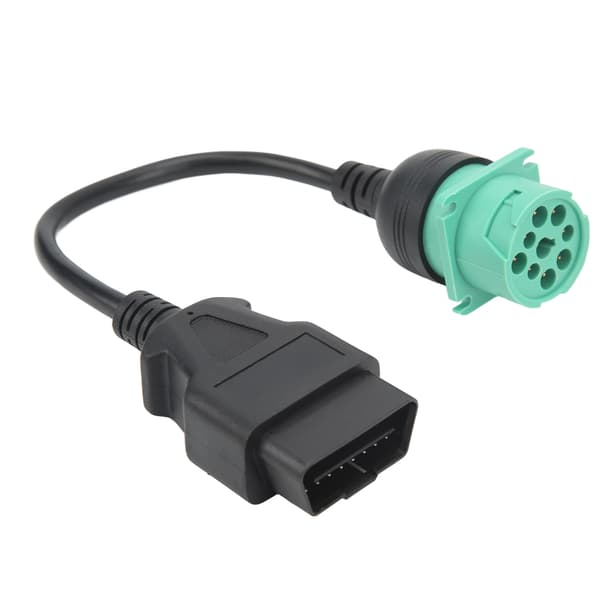 OBD2 Lastbilsdiagnosekabeladapter 9-bens han til 16-bens hun-stik Erstatning for Cummins Dieselmotor