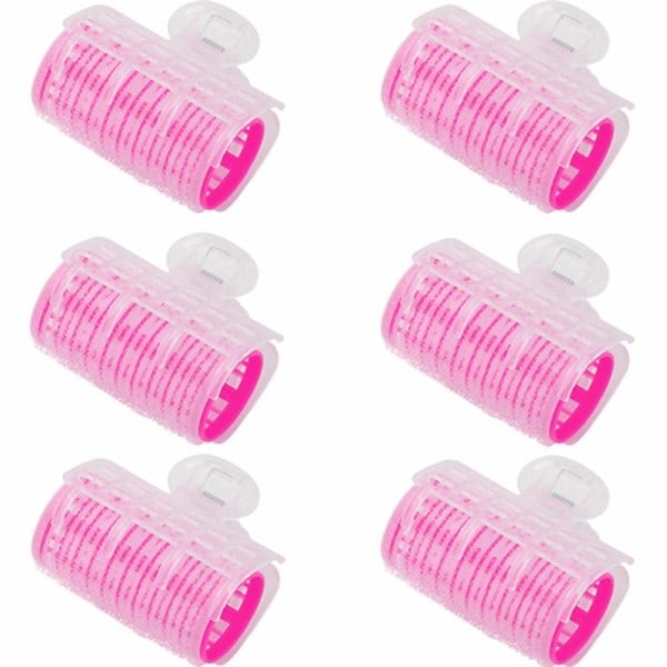 TG 6 st Plast Hårrullar Självhäftande Hårklämma Locktång Luggar Hår Sticky Cling DIY Verktyg