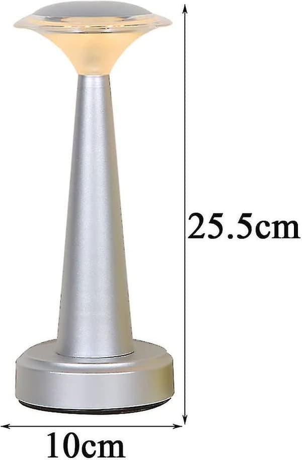 Portable Wireless Rechargeable LED Table Lamp with Touch Control, 4000K, Dimmable Desk Lamp