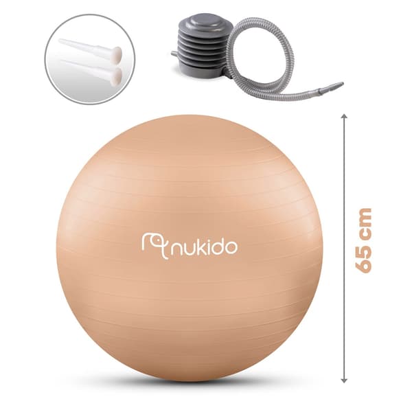 Gravid aerobicsboll 65 cm NS-951 beige