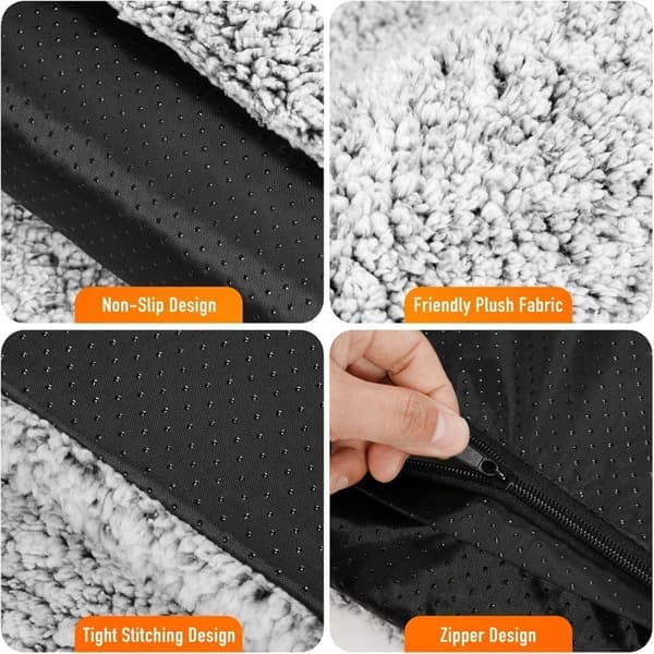 Self-heating Cat Bed / Dog Bed 40×50cm – Heating Mat with Thermal Foil, Removable and Non-slip Bottom
