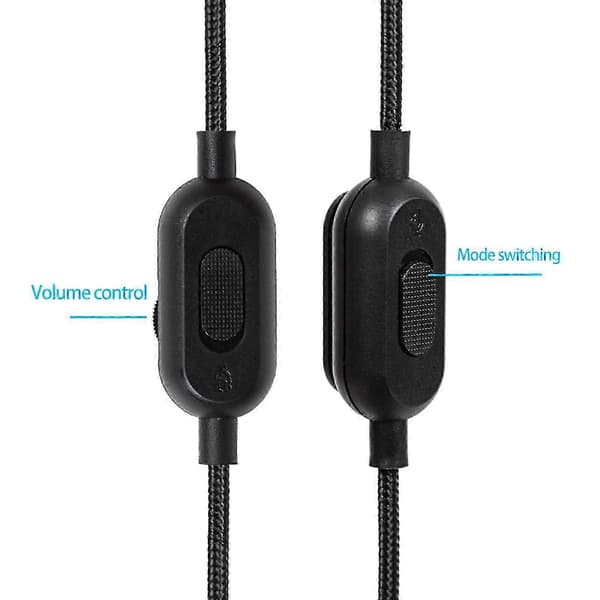 Udskiftningskabel til hovedtelefoner til Sony WH-1000XM4 XM3, 3,5 mm han-lydkabel med bommikrofon, sort