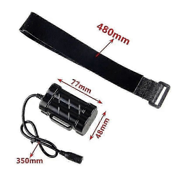 8.4V 12000mAh Uppladdningsbart Batteripaket 4 X 18650 Batteri För Pannlampa Cykelbelysning