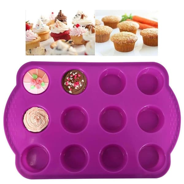 Silikone Muffinsform - Minimuffinsplade til Bagning 2