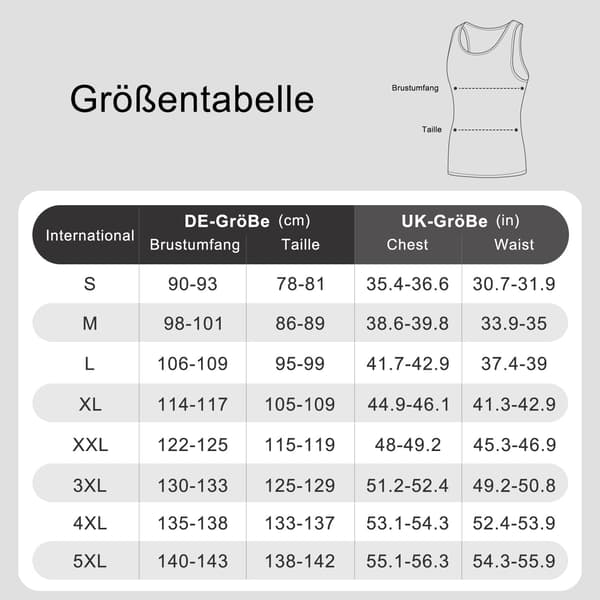5-pakning bomullstopper for menn L L