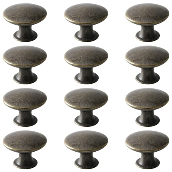 Knob Handles Drawer Handles with Screws 12-pack Bronze