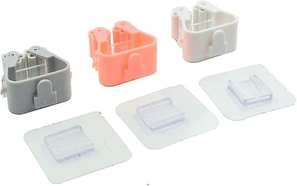 Mopping Holder, Self-Adhesive Wall Mounted Storage Rack Hanger for Bathroom Kitchen Office Wardrobe Garden