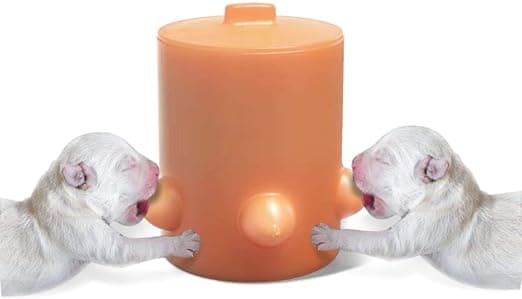 Silicone Puppy Milk Feeder, 5 Nursing Bottles
