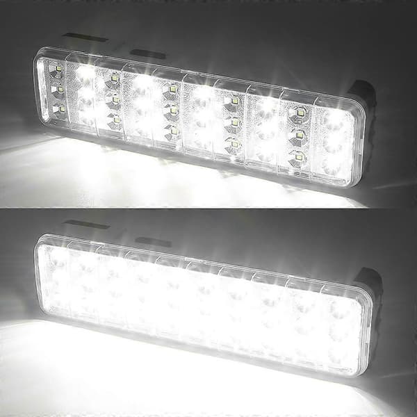 30 LED Multifunktionel Nødlampe Genopladelig LED Sikkerhedslampe 2 Tilstande Til Hjemmet