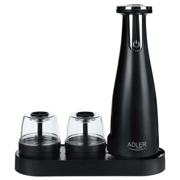 Adler Salt- og peberkværn - Sort Stål, Svart 670