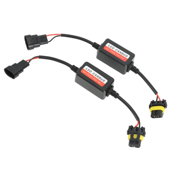 2 STK frontlysdekoder 12V 4A feilkodevarslingskansellerer for 9005 9006 9012 plugg LED frontlys tåkelys