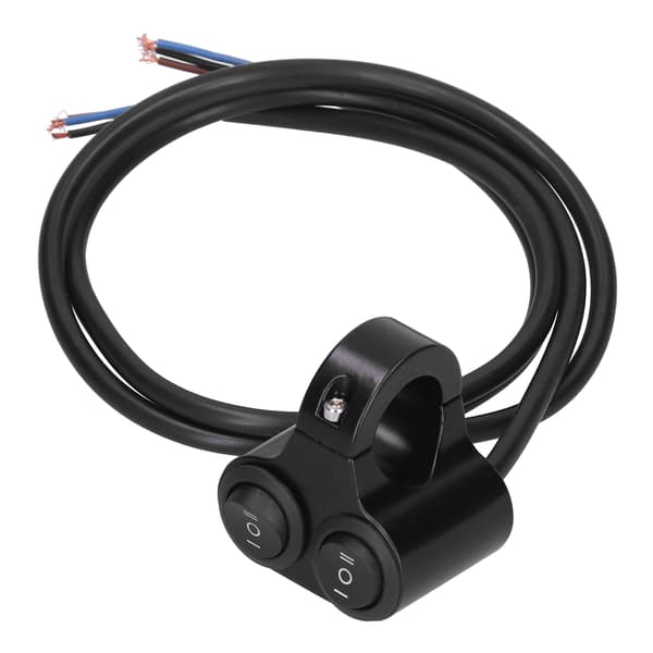 Motorcycle Headlight Switch Handlebar Mount On/Off Button 2 in 1 Universal for 12V ATV UTV