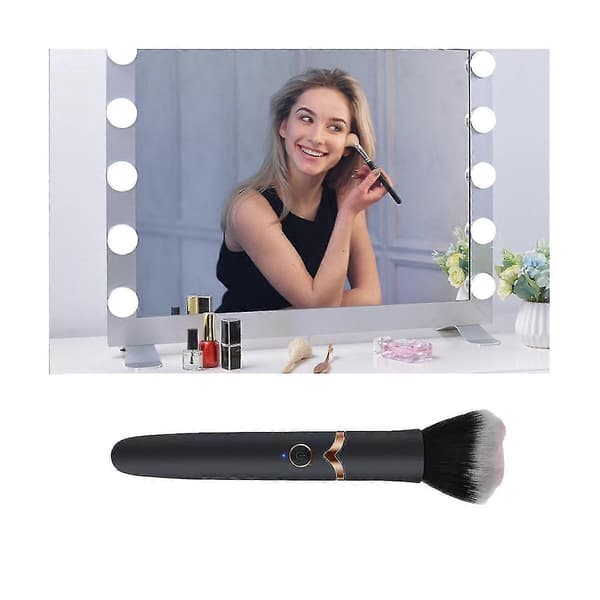 Kosmetisk makeupbørste med 10 vibrationsfrekvenser til hurtig makeup, elektrisk makeup-puff