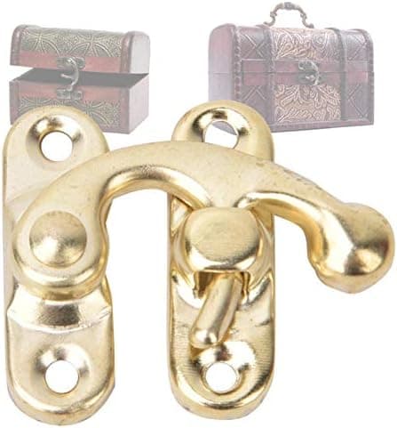 30 stk. hasper, antikk haspe for DIY smykkeskrin, bryllupskortesker og trebokser (stil D)