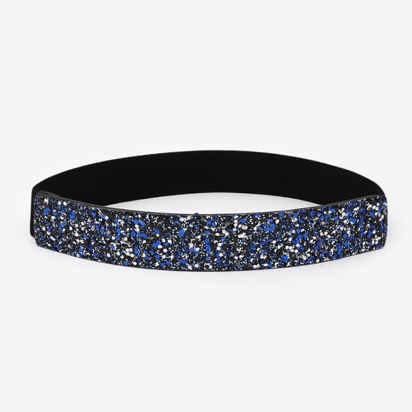 3 stk Rhinestone Indlagt Elastisk Bælte Flash Diamant Mode Dame Alsidig Kjole Krystal Bælte