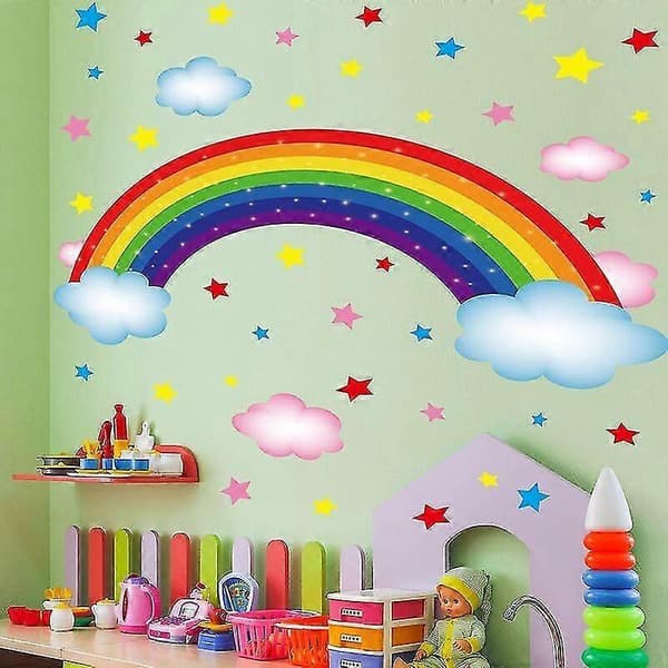 Creative Removable DIY PVC Rainbow Bridge Wall Decal