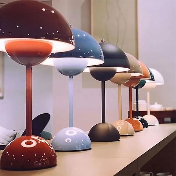 LED Flowerpot Table Lamp, Modern Macaron Lamp, Dimmable Table Lamp with 3 Colors Green Green