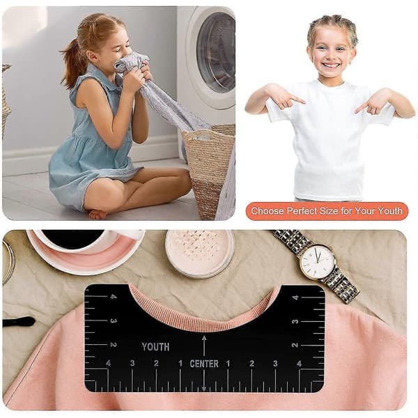 5-delars PVC T-shirt linjalguide-set för sublimering