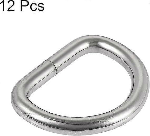 Metal D-ring, D-ringe Spænde til Hardware Tasker Bælter Håndværk DIY Tilbehør, 2 stk