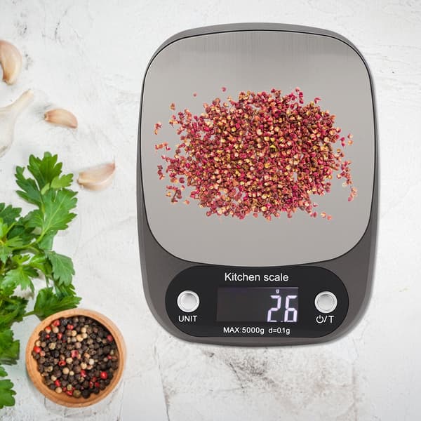 5 kg/0,1 g LCD digital kitchen scale multifunctional electronic food scale for cooking and baking