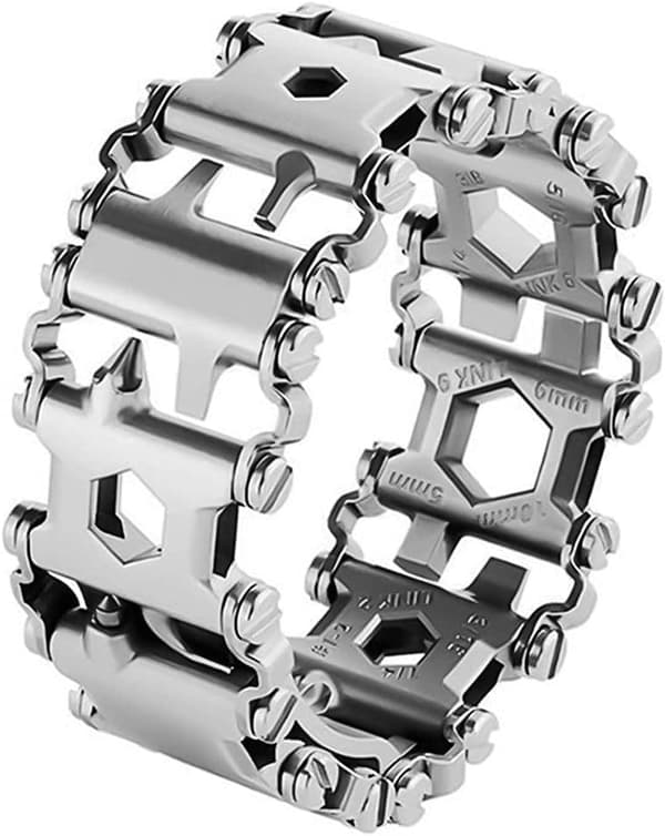 29-i-1 Multiverktygsarmband Blank Silver Rostfritt Stål Armband