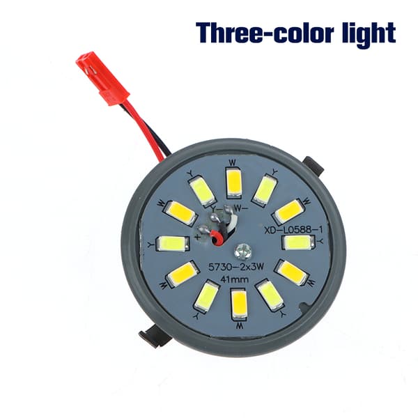 LED krystallys transformationslampe LED majslampe integreret lys Trefarvet lys Three-color light